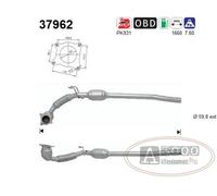 Catalizzatore DFC Audi A3 2.0i TSI 16V 1984 cc 147 Kw / 200 cv CAWB 4/08>5/13