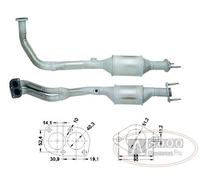 Catalizzatore DFC LANCIA Y10 1.3IE 1297 CC 53 KE / 72 CV 146A5.046 09/89>10/92