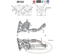 Catalizzatore DFC Mazda 3 2.0i 16V SkyActiv 1998 cc 121 Kw / 165 cv PE Ante