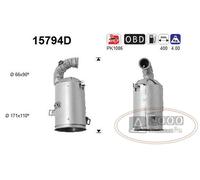 Catalizzatore DFC PEUGEOT PARTNER 1.6TD HDI DPF 1560 cc 84 Kw / 114 cv DV6C (9HD