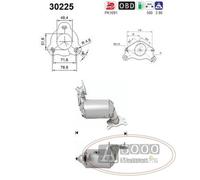Catalizzatore DFC Renault Captur 1.2i Tce 16V 1197 cc 87 Kw / 118 cv H5FT 408,