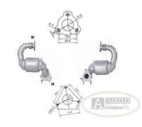 Catalizzatore DFC RENAULT ESPACE 2.0TD DCI 16V 1995 cc 110 Kw / 150 cv M9R 3/