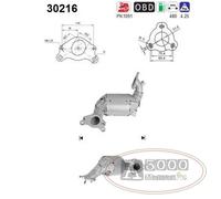 Catalizzatore DFC RENAULT MEGANE 1.2i Tce 16V 1198 cc 85 Kw / 116 cv H5F 4/12>1/