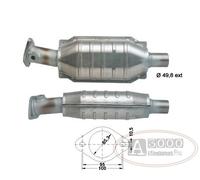 Catalizzatore DFC RENAULT MEGANE / SCENIC 2.0i 16V 1998 cc 108 Kw / 147 cv F7R 8