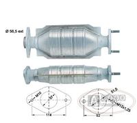 Catalizzatore DFC VOLVO S40 1.9TD 1870 cc 66 Kw / 90 cv D4192T 3/96>2/99