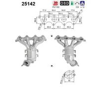 77 KW 105 CV CATALIZZATORE PER Kia Cee'D 2 Vol/ ED 1.4