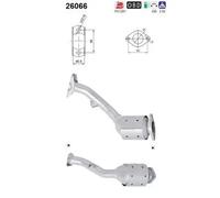 Catalizzatore Euro 5 26066 AS per MITSUBISHI ASX
