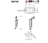 140 KW 190 CV CATALIZZATORE PER Mitsubishi Pajero IV V8W, V9W 3.2 DI-D 4WD
