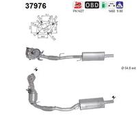 Catalizzatore Euro 5 37976 AS per AUDI SEAT SKODA VW