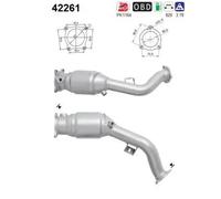 Catalizzatore Euro 5 42261 AS per AUDI Q5 A4 B8 A4 Allroad B8 A5 Sportback A5