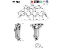 ASA Selection Catalizzatore per Opel Meriva B Van S10 1.4 EcoTec 74 kW 101 CV