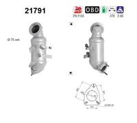 103 KW 140 CV CATALIZZATORE PER Vauxhall Meriva MK II (B) S10 1.4