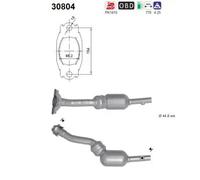 Catalizzatore Euro 6 30804 AS per DACIA DOKKER Cassone/Limousine spaziosa LODGY