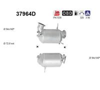 Catalizzatore Euro 6 37964D AS per VW MULTIVAN T6 TRANSPORTER T6 Furgone