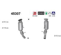 Catalizzatore Euro 6 45307 AS per BMW X1 X3 X4