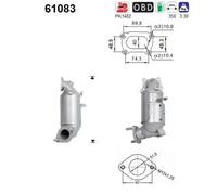 74 KW 100 CV CATALIZZATORE PER Kia Pro Cee'D JD 1.0 T-GDi