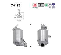 As 74176 Catalizzatore per Nissan Micra V K14