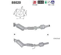 Catalizzatore Euro 6 88020 AS