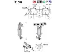 ASA Selection Catalizzatore 66 kW 90 CV per Suzuki Ignis III MF 1.2 Hybrid