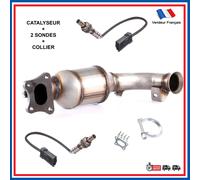 Catalizzatore Kat + Sonda per Peugeot 108 208 301 308 II Citroen C1 C3 C4 1.2