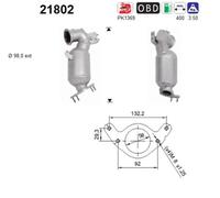 110 KW 150 CV CATALIZZATORE PER Vauxhall Astra MK VII (K) SW B16 1.4 Turbo