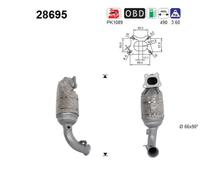 Catalizzatore marmitta catalitica AS 28695 per PEUGEOT 208 1.2