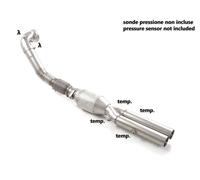 Audi Catalizzatore metallico 200cpsi Gr.N inox con rimozione filtro