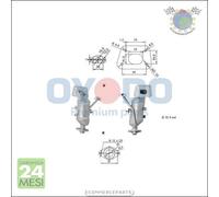 Catalizzatore Oyodo per CITROEN C1 II PEUGEOT 108 TOYOTA YARIS AYGO