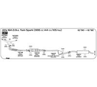 CATALIZZATORE PER ALFA 164 2.0i.e. Twin Spark 1995 cc 144 cv 105 kw Cat 12/90 ->