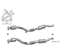 CATALIZZATORE PER AUDI A6 2.4i V6 30V 2393 cc 121 Kw/165 cv AML DAL 6/00>5/01