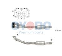 Catalizzatore per AUDI SEAT SKODA VW A3 GOLF LEON OCTAVIA TOLEDO