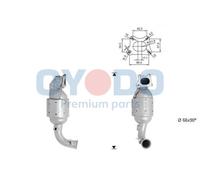 Catalizzatore per CITROËN DS PEUGEOT 108 2008 208 301 308 C-ELYSEE C1 C3 C3 AIRC