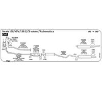 CATALIZZATORE PER DAEWOO Nexia 1.8i 2/3 volumi/Auto 1796 cc 101 cv 74 kw Cat 199