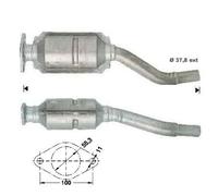 CATALIZZATORE PER FIAT SEICENTO 1.1i 1108 cc 40 Kw/54 cv 176B2.000 DAL 5/98>