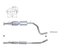 CATALIZZATORE PER FIAT STILO 1.9TD JTD Multijet 1910 cc 85 Kw/116 cv 192A1000 DA