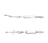 CATALIZZATORE PER Mercedes Sprinter 2-T Pianale Piatto 213 CDI 115 KW 129 CV