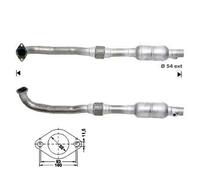 CATALIZZATORE PER MG-ROVER MG ZT 1.8i 16V 1796 cc 87 Kw/118 cv 18K4F DAL 6/01>4/