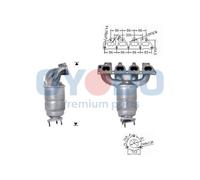 Catalizzatore per OPEL ASTRA COMBO CORSA MERIVA VECTRA ZAFIRA