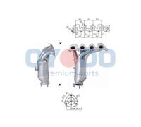 Catalizzatore per SEAT SKODA VW ALTEA ALTEA XL CADDY CORDOBA FABIA GOLF GOLF PLU