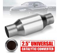 Catalizzatore Universale 400 Celle 2,5" Convertitore Catalico Scarico Auto Inox