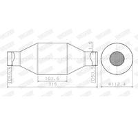 WALKER 65201 Catalizzatore universale Acciaio inossidabile per Motore Benzina