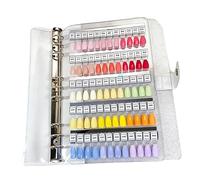 Catalogo completo di campioni di 120 unghie colorate per un confronto preciso dei colori e una conservazione ordinata Punte per unghie staccabili