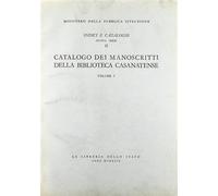 - Catalogo dei manoscritti della Biblioteca Casanatense. Vol.I.