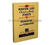 Catalogo Illustrato Dei Ricambi Pontiac Master 1932 1933 1934 1935
