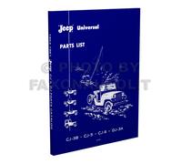 Catalogo Master Parti Jeep CJ 1953-1961 CJ3B CJ5 CJ6 DJ3A 3B 5 6 Illustrato