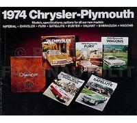 Catalogo Vendite Di Colore Chrysler 1974 Imperial LeBaron New Yorker Newport