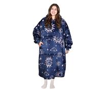 Catalonia Classy Coperta con Cappuccio Sherpa Extra Lunga, Soffice Coperta Oversize Coccolosa con Maniche e Cappuccio, Calda Grande Coperta con Cappuccio, Coperta Portatile da Indossare come Idea