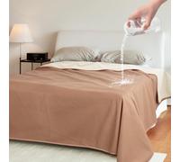 Catalonia Classy Coperta impermeabile per divano, copridivano lavabile protezione letto, coperta morbida reversibile per cani 203 x 229cm Taupe