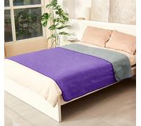 Catalonia Classy Coperta impermeabile per letto intimità, coperta d'amore, impermeabile, coppia, coperta per adulti, impermeabile, anti fouling, coperta per incontinenza (XL 203 x 152 cm, viola/grigio