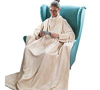 Catalonia Classy Coperta indossabile con Maniche Regalo per Adulti Donne Uomini, Extra Caldo Pile Leggero Accogliente Coperta Corpo, TV Avvolgere Coperta di Lancio con Tasca